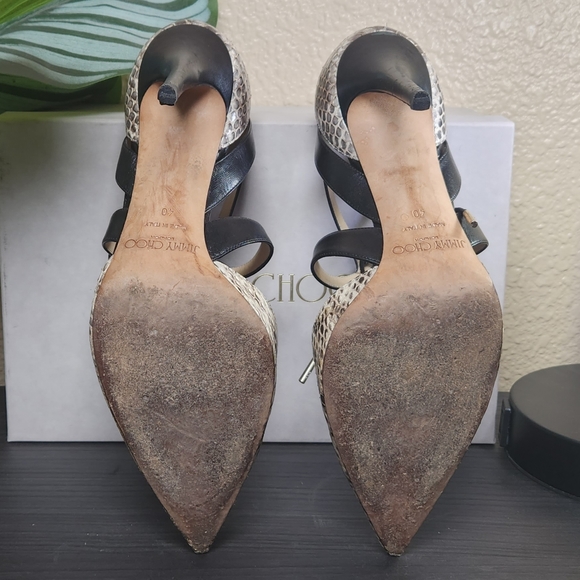 Jimmy Choo Pointed Toe Heels, Lace-up Stilettos, Jimmy Choo Shoes Pumps - Picture 6 of 8